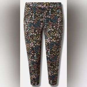 Torrid Size 1 Floral Cropped Leggings